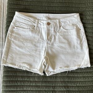 Time and Tru Women's Cream Jean Shorts